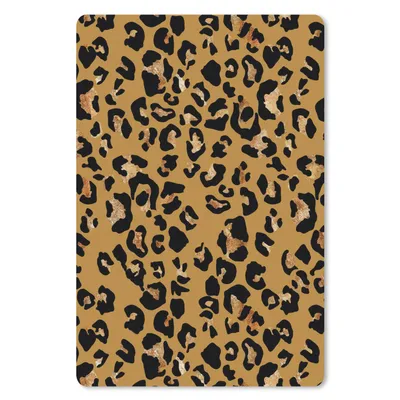 Produktbild von MuchoWow® Mauspad Mousepad Pantherdruck - Muster - Gelb 40x60 cm - Mousepads - Maus Mat - Pad - Mausunterlage - Schreibtisch Accesoire