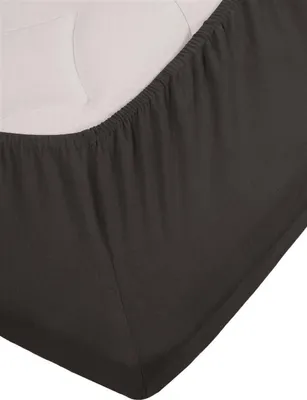 Produktbild von Beddinghouse Spannbettlaken BH Jersey Stretch TDS_Anthracite_UV_UV_160x200/220 160 x 200/220 cm, Pocket depth: 25 cm, Split: 85 cm 1 Splittopper-Spannbettlaken