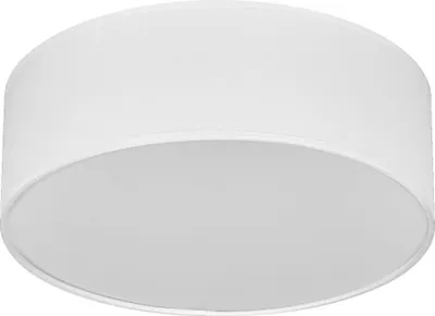Productafbeelding van LEDVANCE ORBIS PARIS plafondlamp, 300mm, wit, E27-fitting, kan worden voorzien van een slimme lamp, hoogwaardig, modern design, met stoffen kap, geschikt voor binnenruimtes, rond, beschermingsklasse IP20