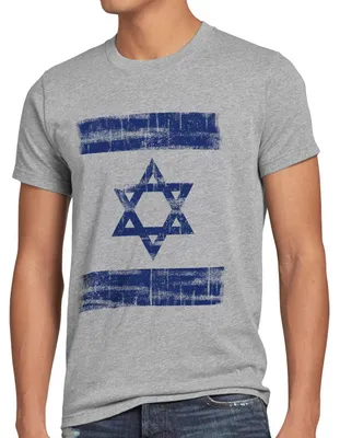 Produktbild von Israel Vintage Flagge Herren T-Shirt David Stern