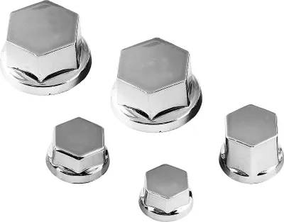 Image de 30Pcs Motorcycle Screw Nut Bolt Cap Cover Decoration For Yamaha Kawasaki Honda Silver