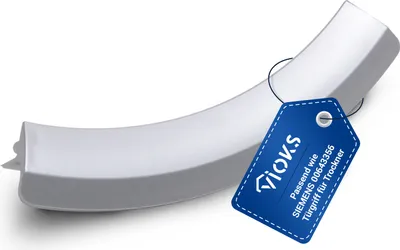 Produktbild von Türgriff Silber kompatibel mit Bosch Siemens 00643356 für Wäschetrockner