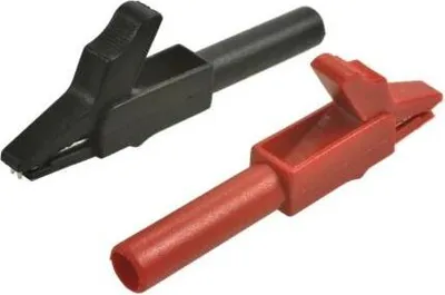 Immagine prodotto di Morsetto a coccodrillo con spina a banana, set da 2, rosso + nero