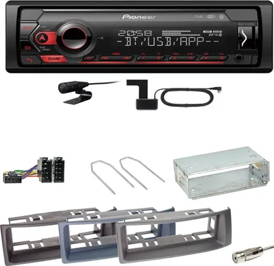 Produktbild von Pioneer MVH-S420DAB Bluetooth DAB+ AUX MP3 Einbauset für Renault Megane Scenic 1