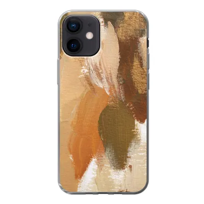 Obrázok produktu pre Kryt mobilného telefónu pre Apple iPhone 12 Farba - oranžová - zelená Silikónové mäkké puzdro
