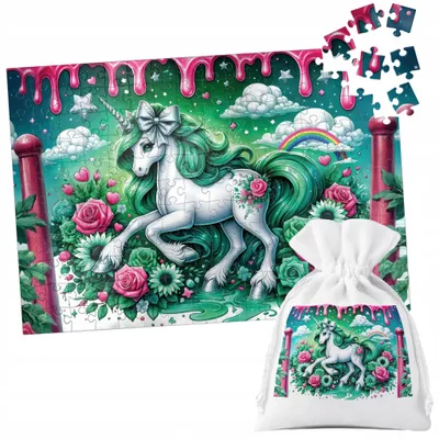 Obrázek produktu pro Puzzle Tradycyjne - Jednorożec Unicorn Koń - 252El