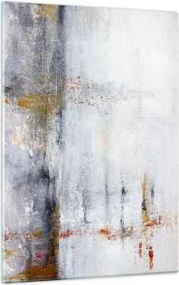 Produktbild von Bilder auf glas - Einteilig - Abstraktion weiß verschwommen - 50x70cm - Glasbilder - Wandbilder - Bilder - Wanddekoration aus Glas - Glas Bilder - Wandbild auf Glas - GPA50x70-4535