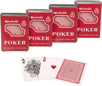 Produktbild von 4x Plastik Pokerkarten von Royal