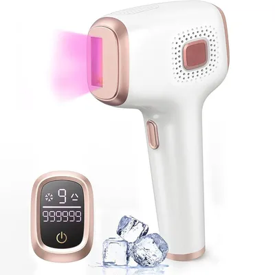 Produktbild von IPL Haarentfernung mit Kühlfunktion, 999.999 Lichtimpulse, 9 Energielevel, Haarentferner für Körper und Gesicht