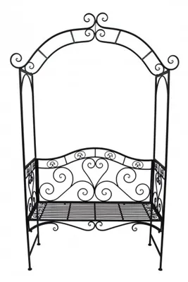 Produktbild von Garden Pleasure Gartenbank Colima 504663 schwarz Metall 124,0 cm