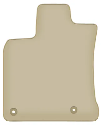 Immagine prodotto di Tappetino conducente in velluto PREMIUM beige compatibile con Nissan Qashqai J10 I (2006-2013, crossover) – con fissaggi – su misura