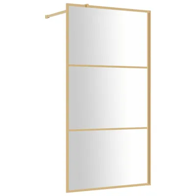 Obrázek produktu pro vidaXL Sprchová zástěna pro sprchový kout ESG Clear Glass Golden 100x195cm