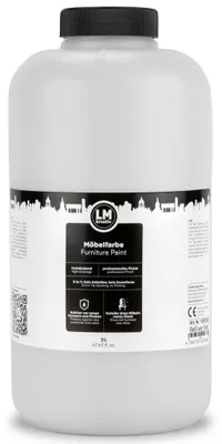 Produktbild von LM-Kreativ Möbelfarbe 2 l, Weiß wie Kreide – hochdeckender Möbellack matt für Holz, Metall & Kunststoff, ohne Schleifen