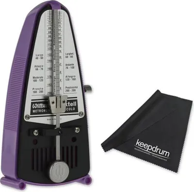 Produktbild von Wittner Metronom Taktell Piccolo mechanisch Violett mit Tuch