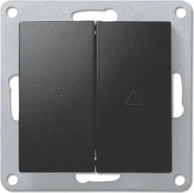 Produktbild von 2641 Levina sw/sw Jalousie Taster schwarz 230 Volt 10 Ampere