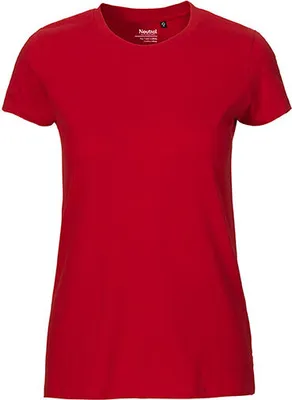 Immagine prodotto di Neutral O81001 | donna Maglietta aderente / 100% cotone equosolidale - Colore: Rosso - Taglia: XL