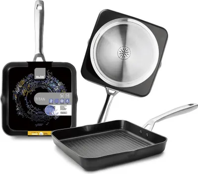 Produktbild von Ibili Titan 28 Cm Grillpfanne Silber Silber One Size