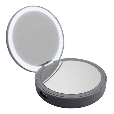 Produktbild von Lotta Power Make-up mirror, 4000 mAh, Lithium Polymer (LiPo), 3,7 V, Grau