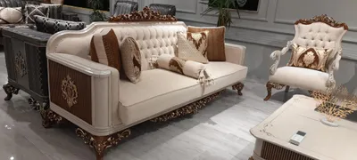 Produktbild von Klassische Couchgarnitur 4tlg. Set 311 Sitz + Couchtisch Sofa Barock Rokoko