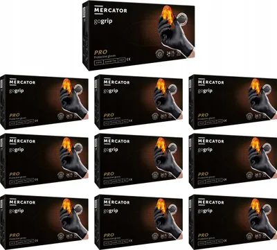 Zdjęcie produktu dla Rękawice Nitrylowe 50 szt. 9-L Gogrip Black - 10 op.
