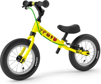 Produktbild von Yedoo Laufrad TooToo Emoji Kinderlaufrad Balancebike 12 Zoll Räder gelb