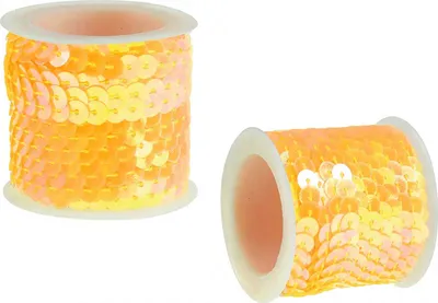 5m Paillettenband Iris Effekt 6mm gold