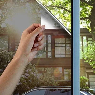 Produktbild von Famanu Fensterfolie mit Spiegeleffekt - Schwarz/75 x 200 cm