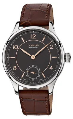 Produktbild von Dugena 7000115 Herren-Armbanduhr, Edelstahl-Gehäuse, Leder-Armband