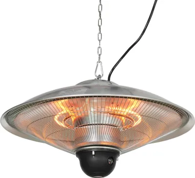 Produktbild von Decken-Heizstrahler - Terrassenheizer - Elektrisch - Fernbedienung - 1010/2210 W - 58,5x58,5x33 cm - Silber