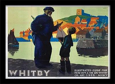 Gerahmter Print, Mehrfarbig, 30 x 40 x 1,3 cm
