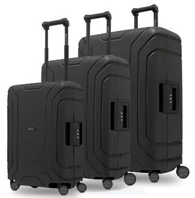 Productafbeelding van REDOLZ trolley Essentials 15 Trolley-Set 3-delig Deep Black zwart 55cm