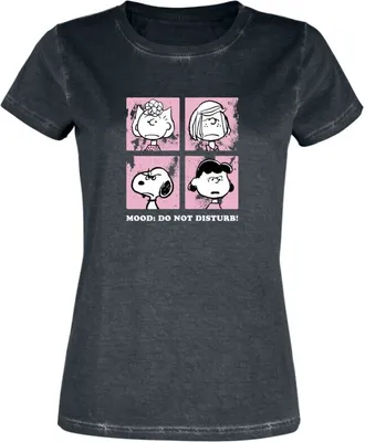 Produktbild von Peanuts T-Shirt Damen Mood: Do Not Disturb schwarz M