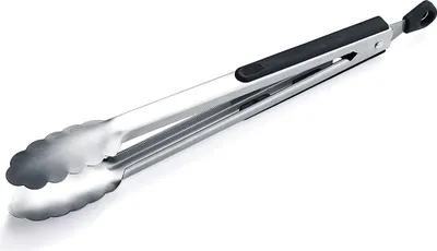Produktbild von Famanu Grillzange aus Edelstahl - 30 cm, mit rutschfestem Griff