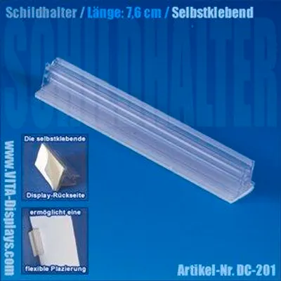 Produktbild von Schildhalter Grip 76x13mm (selbstklebend) (10 Stück)