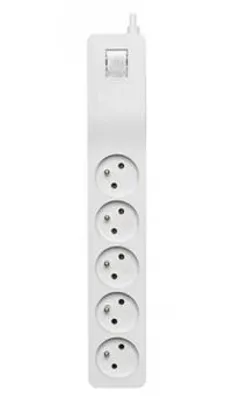 Obrázek produktu pro LESTAR Přepěťová ochrana ZX 510 s vypínačem 5x zásuvka, 1,5m, sv. šedá