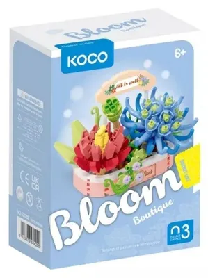 Imagen del producto de KOCO Kit de construcción: Suculentas en maceta, 271 piezas