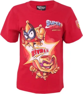 Produktbild von Super Zings kurzarm T-Shirt Baumwolle Blau Rot – Rot / 98