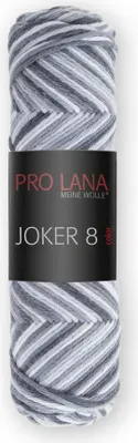 Produktbild von Pro Lana Joker 8fach Color 50g 536 grau-anthrazit-weiß