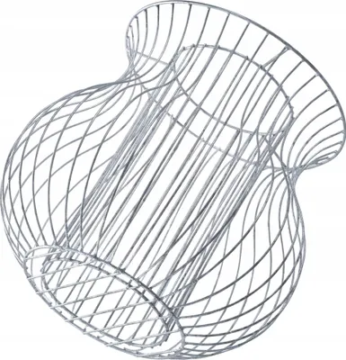 Obrázek produktu pro Gabionové květináče – zahradní květináče – pozinkovaná ocel – 47 cm – pro venkovní použití – stříbrné