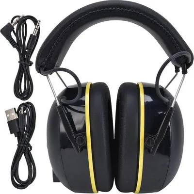 Obrázok produktu pre Bluetooth chrániče sluchu na prácu v záhrade, čierne