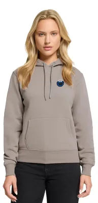 Produktbild von Spreadshirt Sesamstraße Stick Krümelmonster Damen Premium Hoodie, XXL, Taupe