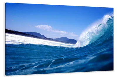 Produktbild von 5027 Ozeanwelle Leinwandbild 120x80 cm