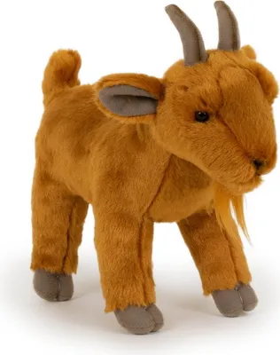 Produktbild von Plüschtier Ziege 20cm, braun, Ziegen Stofftiere Kuscheltiere Ziegenbock Bock Tier Tiere