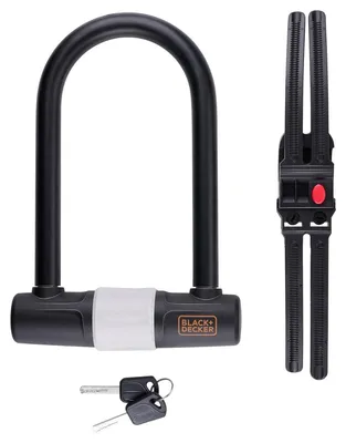 Obrázek produktu pro Zámek na kolo U-lock 140x250mm BLACK+DECKER
