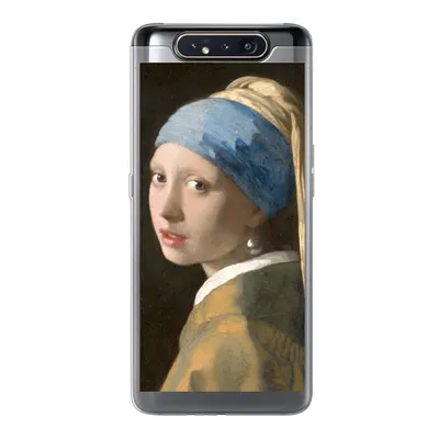 Produktbild von MuchoWow® Handyhülle Schutzhülle Hülle für Samsung Galaxy A80 Das Mädchen mit dem Perlenohrring - Gemälde von Johannes Vermeer Silikon Softcase Handy Hülle - Schutzdeckel