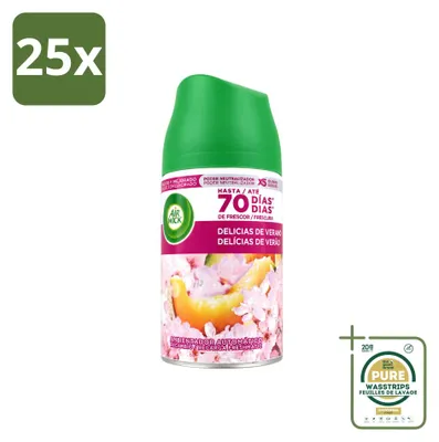 Productafbeelding van 25 x Air Wick Freshmatic navulling, geur: Zomerbries - 250 ml - Voordeelverpakking - 25 stuks