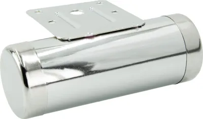 Immagine prodotto di Gamba per mobili Barylla in metallo cromato, altezza 45 mm, lunghezza 125 mm, elegante e resistente, ideale per stili di arredamento minimalisti.