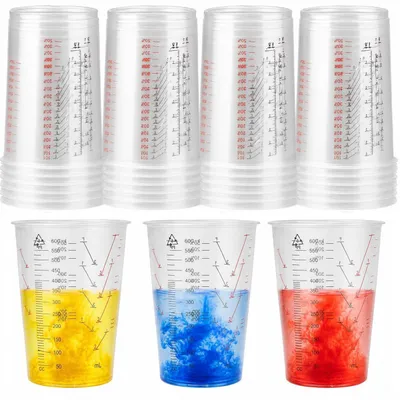 Image de Verre mélangeur de 600 ml, en polypropylène (PP), transparent, lot de 50