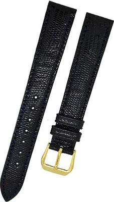 Produktbild von Orig. FORTIS Uhrenarmband LEDER blau Kroko Dornschließe 16mm