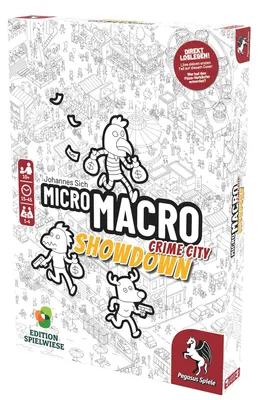 Produktbild von Pegasus MicroMacro: Crime City 4 – Showdown, Brettspiel, Familie, 10 Jahr(e), 15 min, Familienspiel